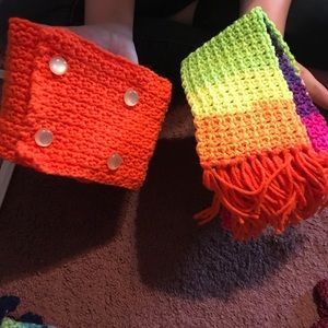 Ear warmer and scarf
